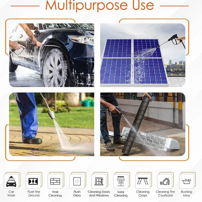Rechargeable High Pressure Washer Gun for car and solar panels