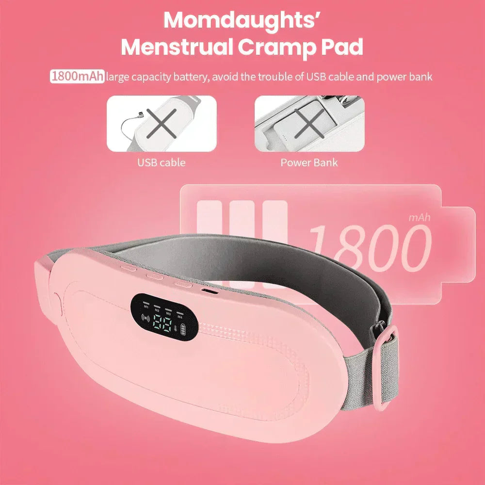 2-in-1 Period Pain Relief Belt & Heating Massager