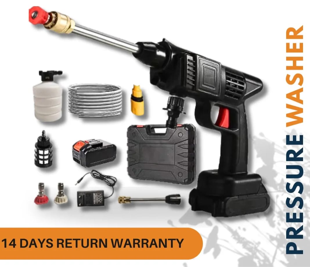Rechargeable High Pressure Washer Gun for car and solar panels